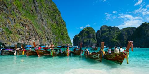 Boats on Thailand beach